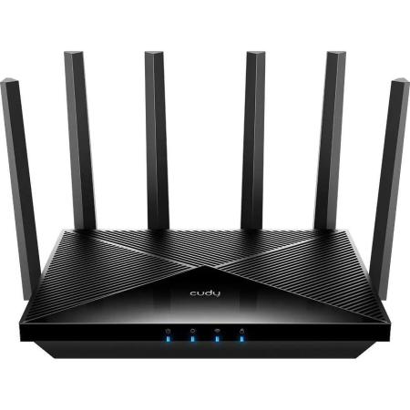 Wi-Fi роутер CUDY WR6500H,  Wi-Fi 7,  BE6500,  2.4/5ГГц, 4 LAN,  черный