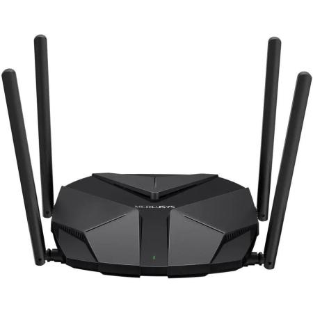 Wi-Fi роутер MERCUSYS MR85X,  Wi-Fi 6,  AX3000,  2.4/5ГГц, 3 LAN,  черный
