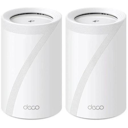 Бесшовный Mesh роутер TP-LINK Deco BE65,  Wi-Fi 7,  BE9300,  2.4/5/6ГГц, 4 WAN/LAN, белый, 2 шт. в комплекте [deco be65(2-pack)]