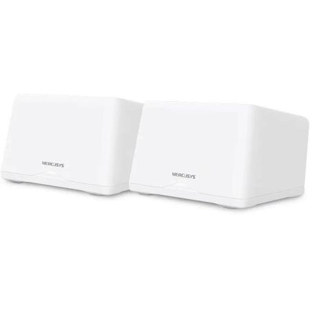 Бесшовный Mesh роутер MERCUSYS Halo H47BE,  Wi-Fi 7,  BE9300,  2.4/5/6ГГц, 3 WAN/LAN, белый, 2 шт. в комплекте [halo h47be(2-pack)]