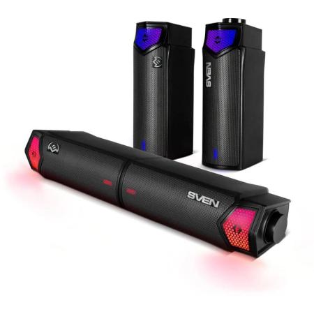Саундбар Bluetooth Sven SB-G1450 мини,  2.0,  черный [sv-022488]