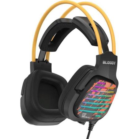 Гарнитура игровая A4TECH Bloody G565,  для компьютера, мониторные,  проводные, черный  / рисунок [g565 energy black]