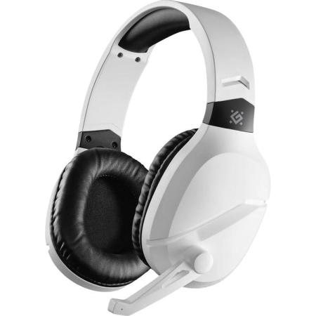 Гарнитура игровая Defender Phantom PRO,  для компьютера/мобильных устройств, накладные,  Bluetooth/радио, белый [64580]