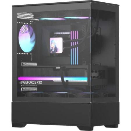 Корпус ATX Formula Crystal Z1 V2, Midi-Tower, без БП,  черный [crystal z1 v2 b]