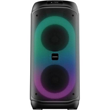 Музыкальный центр Digma D-MC1722, 60Вт, с караоке, Bluetooth, FM, USB, micro SD, черный