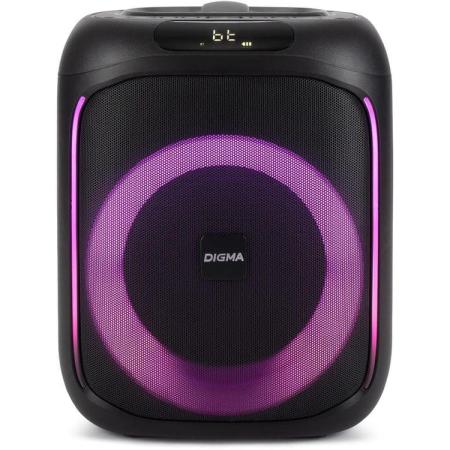 Музыкальный центр Digma D-MC1700, 30Вт, Bluetooth, FM, micro SD, черный