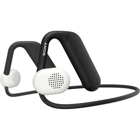 Наушники Sony WI-OE610, Bluetooth, накладные, черный/белый [wi-oe610/bq e]