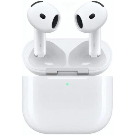Наушники Apple AirPods 4 ANC A3055,A3056,A3059, Bluetooth, вкладыши, белый [mxp93za/a]