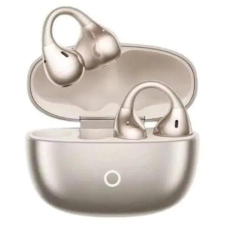 Наушники REALME Buds Clip, Bluetooth, накладные, золотистый [6941764477674]