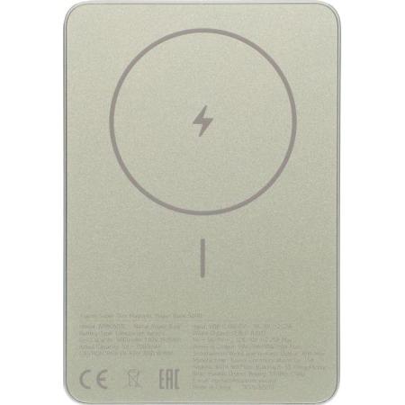 Внешний аккумулятор (Power Bank) Xiaomi Super Slim Magnetic,  5000мAч,  золотистый [bhr08plgl]