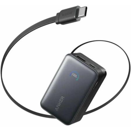 Внешний аккумулятор (Power Bank) ANKER Nano A1638H11,  10000мAч,  черный