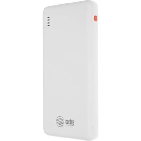 Внешний аккумулятор (Power Bank) Cactus CS-PBFSBA-10000,  10000мAч,  белый