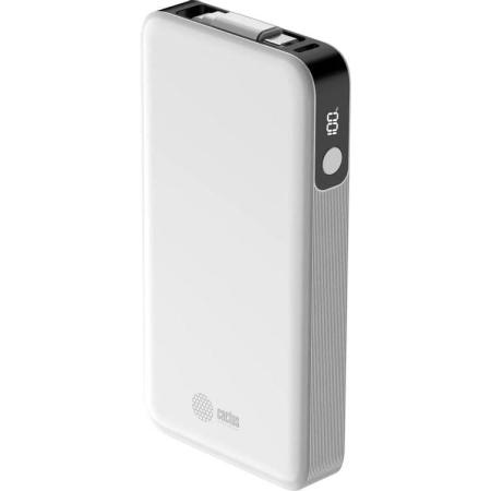 Внешний аккумулятор (Power Bank) Cactus CS-PBFSPA-10000,  10000мAч,  белый