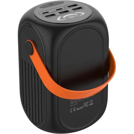 Внешний аккумулятор (Power Bank) Cactus CS-PBFSUD-60000,  60000мAч,  черный