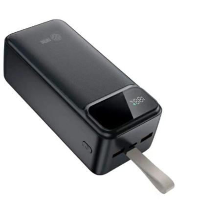 Внешний аккумулятор (Power Bank) Cactus CS-PBFSND-40000,  40000мAч,  черный