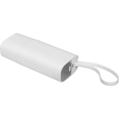 Внешний аккумулятор (Power Bank) Hoco J148 Handy,  5000мAч,  белый [46857]