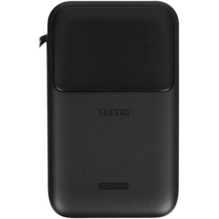 Внешний аккумулятор (Power Bank) TECNO Pocket S201,  20000мAч,  черный