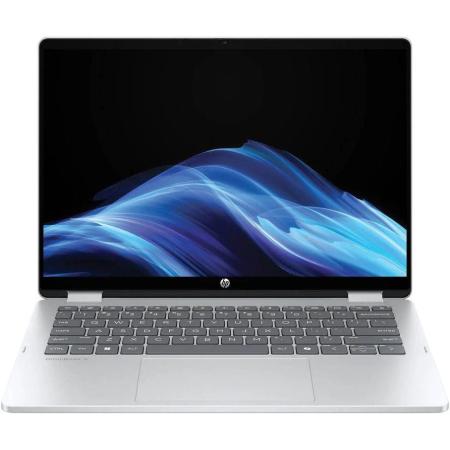 Ноутбук HP OmniBook 5 Flip 14-fp0023dx, 14", трансформер,  IPS, Intel Core 7 150U 1.8ГГц, 10-ядерный, 16ГБ LPDDR5, 512ГБ SSD,  Intel Graphics, Windows 11 Home, серебристый [b86q7ua]