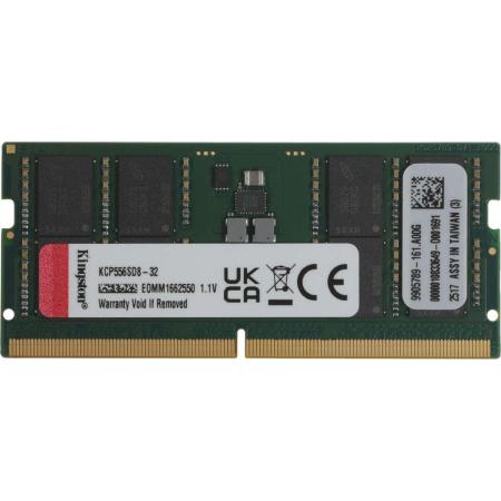 Оперативная память Kingston KCP556SD8-32 DDR5 -  1x 32ГБ 5600МГц, для ноутбуков (SO-DIMM),  Ret