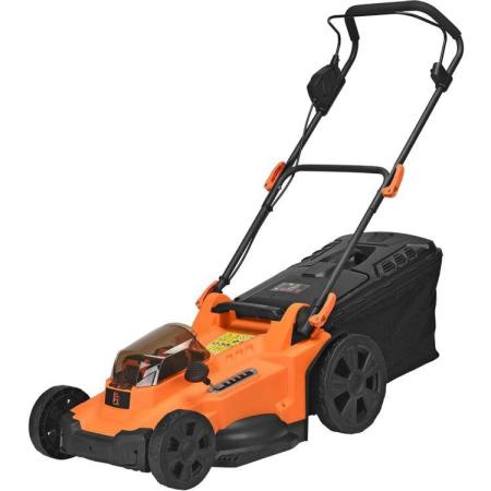 Газонокосилка аккумуляторная ELFY ELM3643CBPS,  43см, несамоходная,  4Ач, с 2 АКБ, с ЗУ [100064193718]