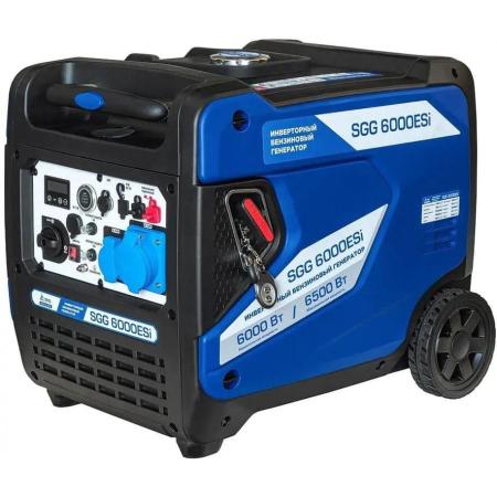 Бензиновый генератор ТСС SGG 6000ESi, 220/12 В, 6.5кВт, на колёсах с АКБ [060063]