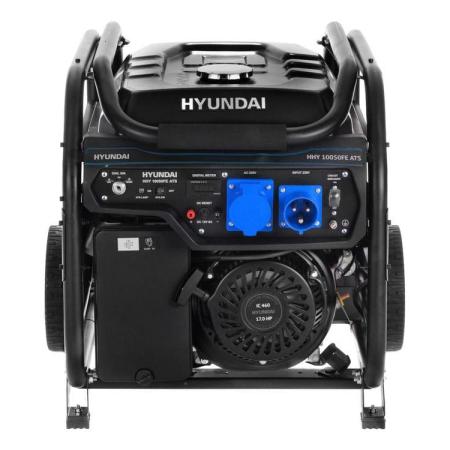 Бензиновый генератор Hyundai HHY 10050FE ATS, 220/12 В, 8.5кВт, с автозапуском, на колёсах с АКБ