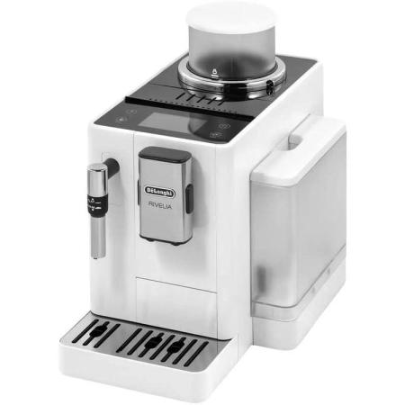 Кофемашина автоматическая DeLonghi Rivelia EXAM440.35.W,  19Бар,  с ручным капучинатором,  белый