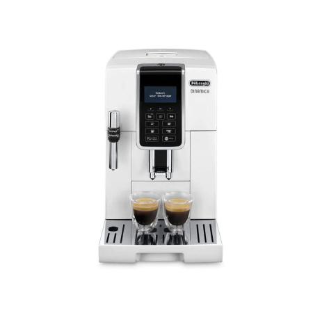 Кофемашина автоматическая DeLonghi Dinamica ECAM350.35.W,  15Бар,  с ручным капучинатором,  белый
