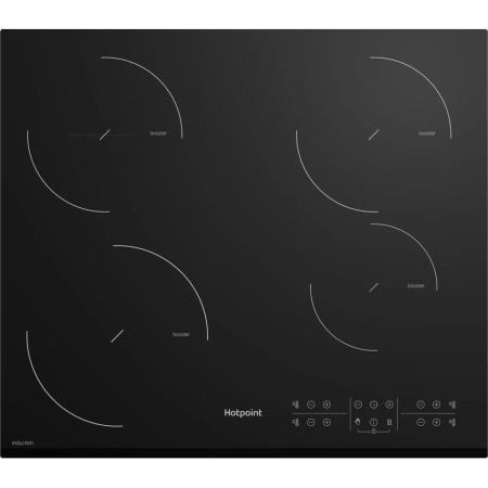 Индукционная варочная поверхность HOTPOINT HB 2560S BF, конфорок: 4 шт.,  стеклокерамика,  независимая, черный