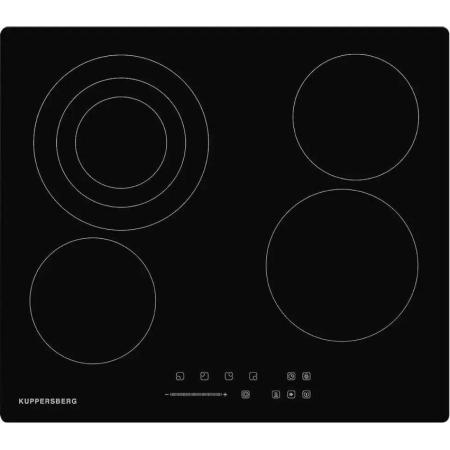 Электрическая варочная поверхность KUPPERSBERG ECS 630, конфорок: 4 шт.,  стеклокерамика,  независимая, черный