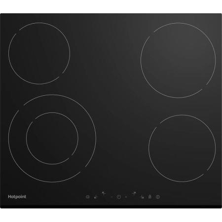 Электрическая варочная поверхность HOTPOINT HR 6T2 B, конфорок: 4 шт.,  стеклокерамика,  независимая, черный