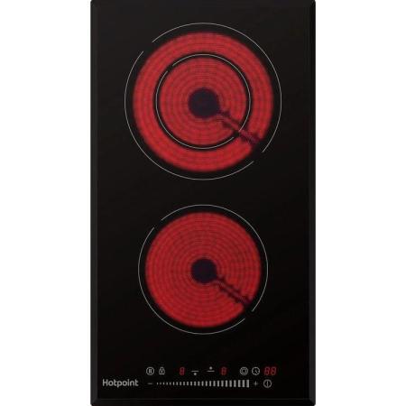 Электрическая варочная поверхность HOTPOINT HR 3O4 BAS, конфорок: 2 шт.,  стеклокерамика,  независимая, черный