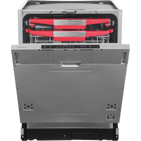 Встраиваемая посудомоечная машина KUPPERSBERG GSM 6074,  полноразмерная, ширина 59.6см, полновстраиваемая, загрузка 14 комплектов
