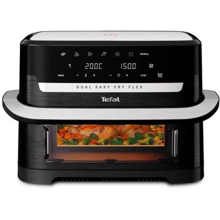 Аэрогриль Tefal Dual Easy Fry Flex EY9228E0,  черный/серебристый [1510002876]