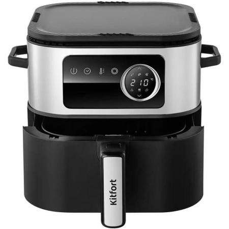 Аэрогриль KitFort КТ-8127,  черный/серебристый