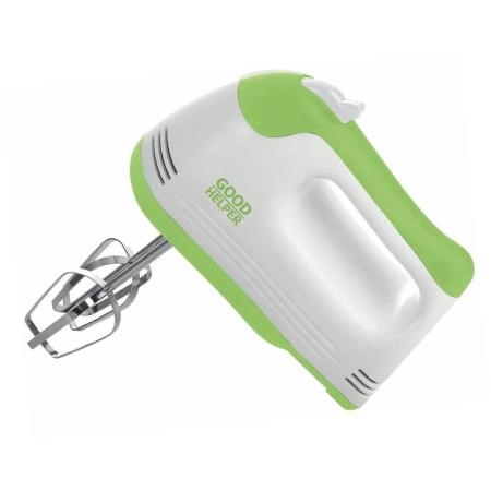 Миксер GOODHELPER HM375, ручной,  белый и зеленый