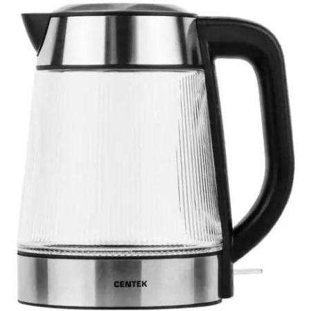 Чайник электрический CENTEK CT-0013, 1.8л, пластик/стекло