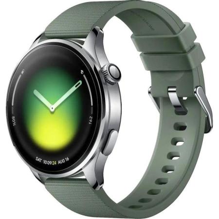 Смарт-часы Xiaomi Watch 5,  47мм,  1.54",  зеленый/серебристый