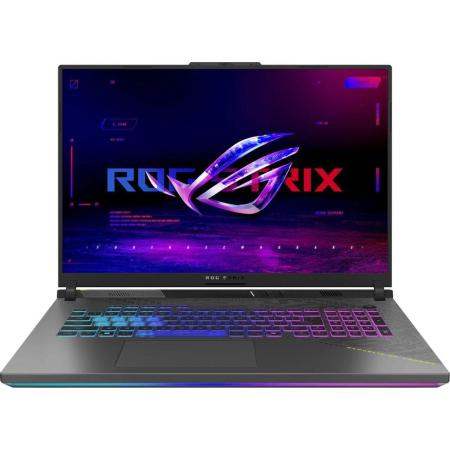 Ноутбук игровой ASUS ROG Strix G18 G814PM-S8074, 18", 2025, IPS, AMD Ryzen 9 8940HX 2.4ГГц, 16-ядерный, 16ГБ DDR5, 1ТБ SSD,  NVIDIA GeForce  RTX 5060 для ноутбуков - 8 ГБ, без операционной системы, серый,  зеленый [90nr0l29-m003y0]