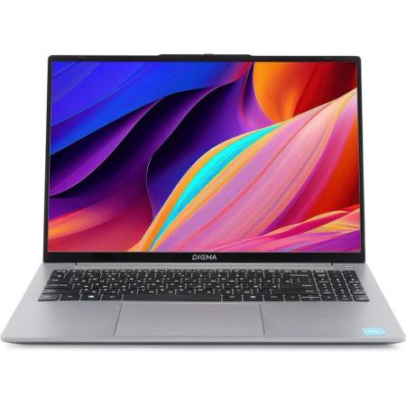 Ноутбук Digma EVE C5805 N-series N100 16Gb SSD512Gb Intel UHD Graphics 16" IPS WUXGA (1920x1200) Windows 11 Pro dk.grey WiFi BT Cam 6000mAh (DN16N1-ADXW01)