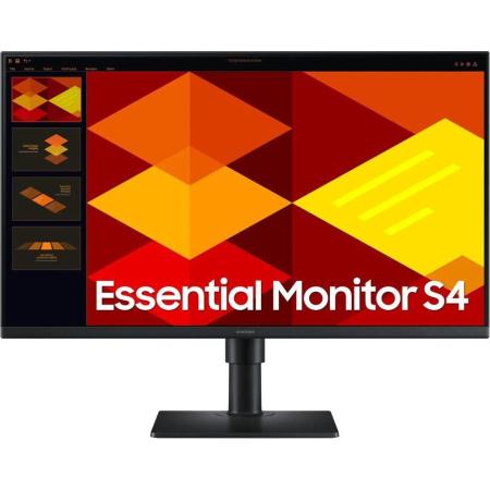 27" Монитор Samsung Essential S4 S27D400GAUXEN,  1920x1080,  IPS,  100Гц,  2хHDMI,  1хDP,  черный [ls27d400gauxen]