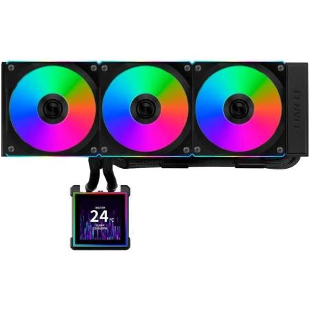 Система водяного охлаждения Lian Li HydroShift II LCD-S 360CL,  LCD, 4-pin,  ARGB,  120мм,  черный,  retail [g89.ghs2lcds36cb.r0]