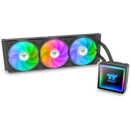 Система водяного охлаждения Thermaltake TH360 V3,  4-pin,  ARGB,  120мм,  черный,  retail [cl-w466-pl12sw-a]