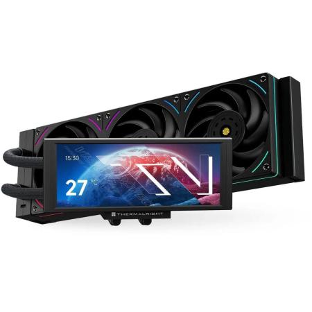 Система водяного охлаждения Thermalright Trofeo Vision 360,  LCD, 4-pin,  ARGB,  120мм,  черный,  retail [t-vision-360-bl-argb]