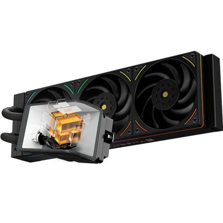 Система водяного охлаждения Thermalright Wonder Vision 360 UB,  LCD, 4-pin,  ARGB,  120мм,  черный,  retail [w-vision-ub-360-bl-argb]