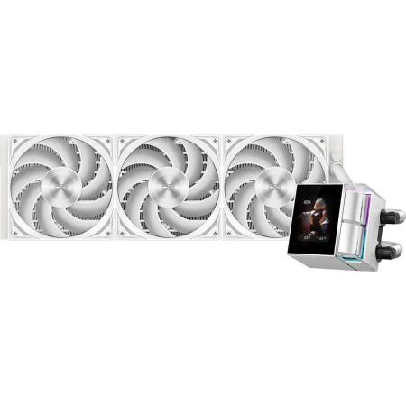 Система водяного охлаждения PCCOOLER DS360 Display,  LCD, 4-pin,  ARGB,  120мм,  белый,  retail [ds360-whawxy-gl]