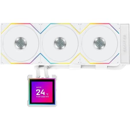 Система водяного охлаждения Lian Li HydroShift II LCD-S 360TL,  LCD, 4-pin,  ARGB,  120мм,  белый,  retail [g89.ghs2lcds36tw.r0]