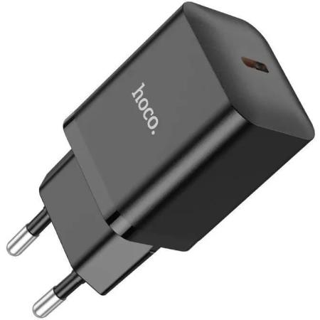 Сетевое зарядное устройство Hoco N27 Black,  USB-C, 20Вт, 3A, черный