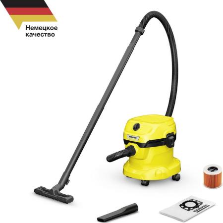 Строительный пылесос Karcher WD 2 Plus V-12/6/18/C,  желтый [1.628-015.0]