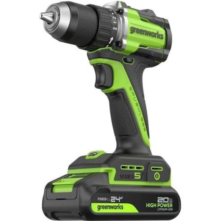 Дрель-шуруповерт GREENWORKS DD560, 4Ач,  с двумя аккумуляторами [3708407cuc]